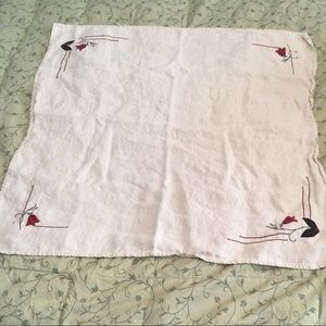 Vintage tablecloth with sweet details